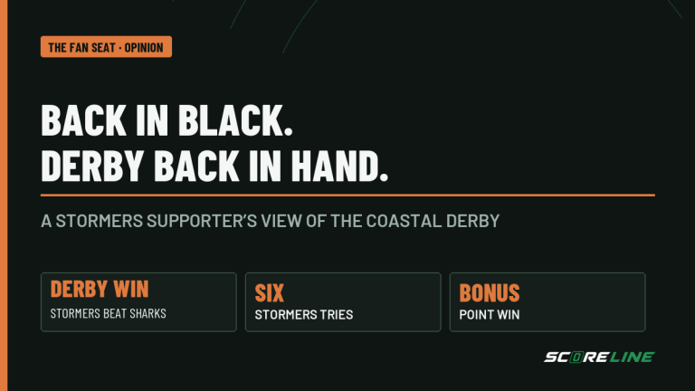 Opinion graphic: Back in black, derby back in hand. Stormers beat Sharks with six tries and a bonus-point win.